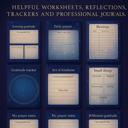 Prayer Journal  | Bible Study Guide  | Reflection Notes